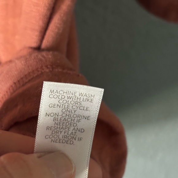 Pure Jill | Hemp Cotton Henley Tee | Rust | M 🍂👕 - Picture 6 of 9